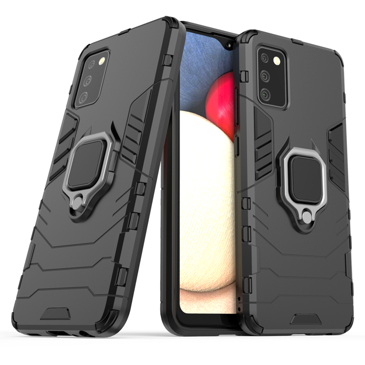 Galaxy A03s Skal Ring Armor - Svart | 2353 | AlltMobil