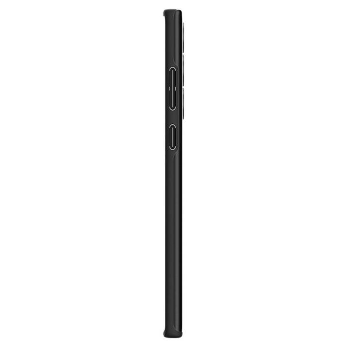 Spigen - Spigen Thin Fit Skal Galaxy S22 Ultra - Svart