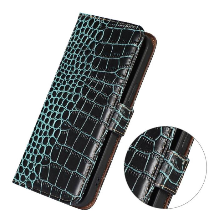 OEM - Samsung Galaxy S26 Ultra Fodral RFID Skydd Äkta Läder - Grön
