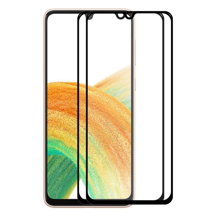 A-One Brand - [2-PACK] Härdat Glas Skärmskydd Samsung Galaxy A13 4G - Svart