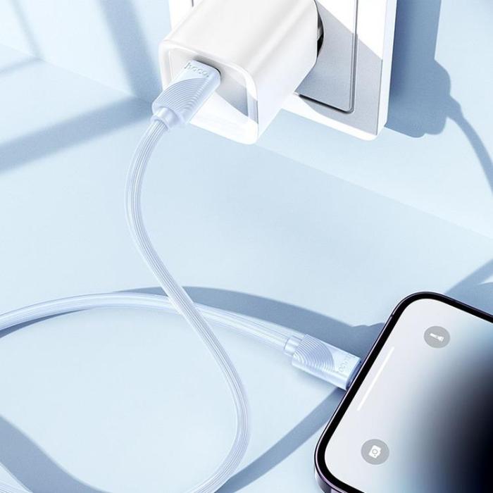 Hoco - Hoco USB-C - Lightning 27W Kabel 1m X114 PD - Blå