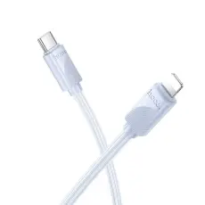 Hoco - Hoco USB-C - Lightning 27W Kabel 1m X114 PD - Bl&aring;