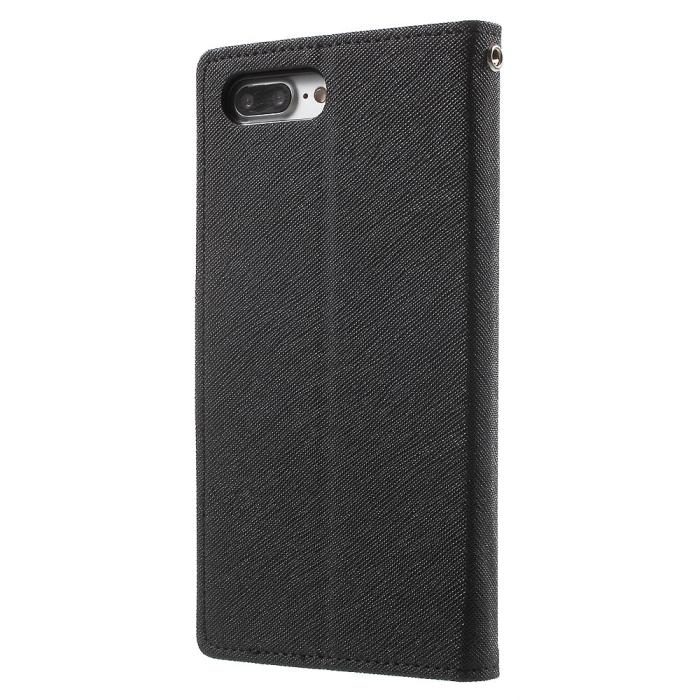 UTGATT5 - Mercury Plånboksfodral till iPhone 7 Plus & iPhone 8 Plus - Svart