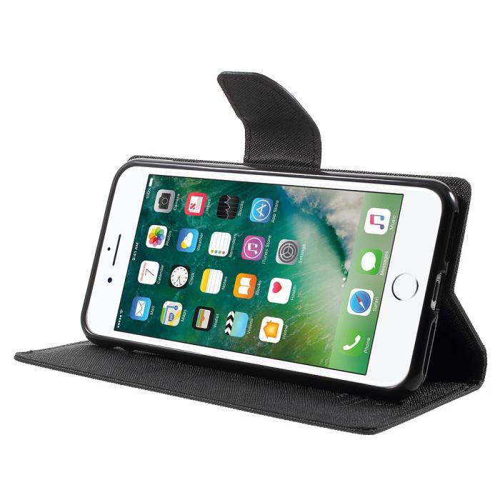 UTGATT5 - Mercury Plånboksfodral till iPhone 7 Plus & iPhone 8 Plus - Svart