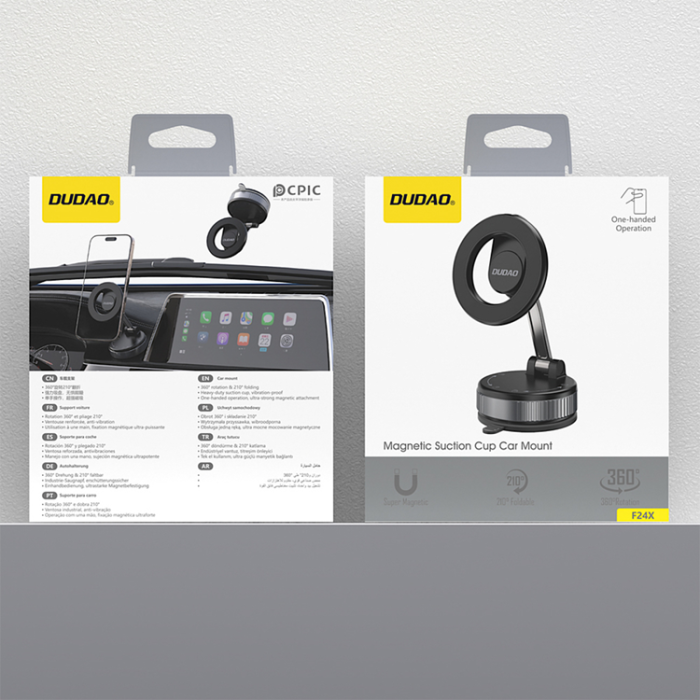 Dudao - Dudao MagSafe Bilhållare med Sugkopp F24X - Svart