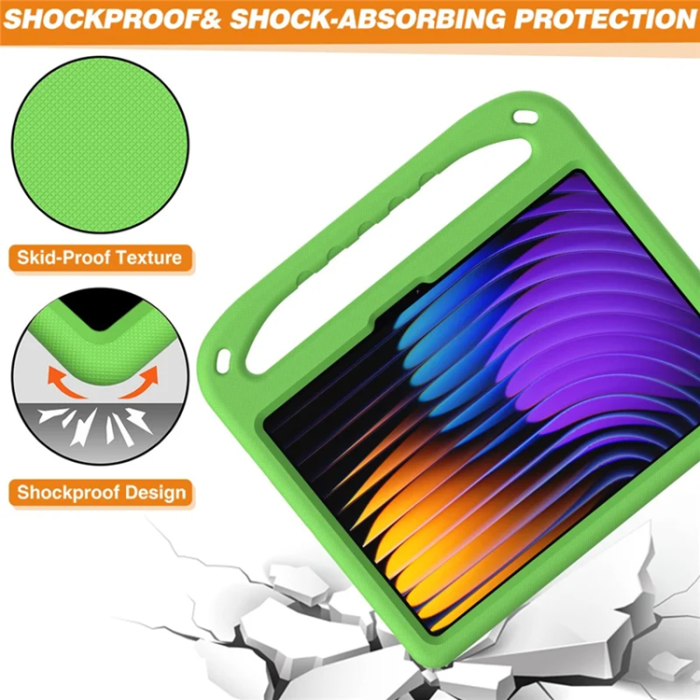 A-One Brand - Xiaomi Pad 7 Pro/Pad 7 Skal EVA Handgrepp Kickstand - Grön