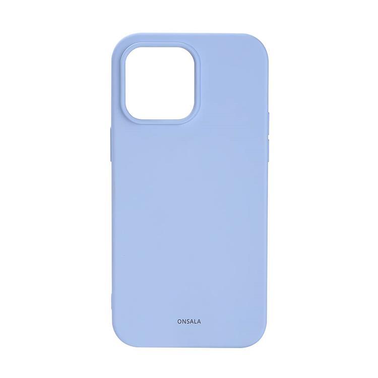 ONSALA iPhone 14 Pro Max Skal Silikon Chalk - Ljusblå | 2353 | AlltMobil