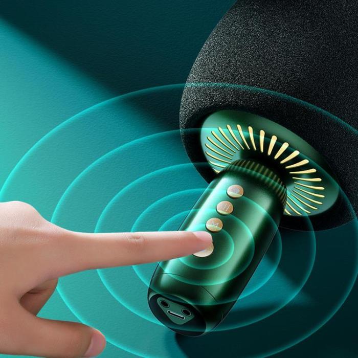 UTGATT - Joyroom Trådlös mikrofon med Bluetooth 5.0 Högtalare 2500 mAh - Röd