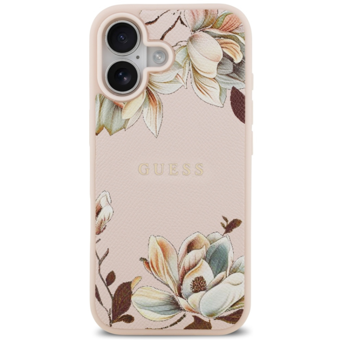Guess - Guess iPhone 17 Mobilskal Magsafe Classic Logo - Rosa