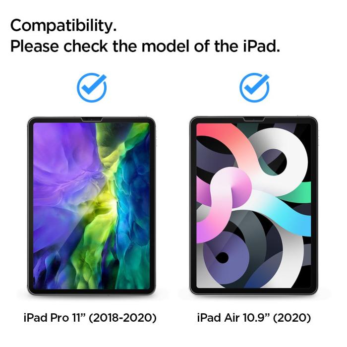 Spigen - Spigen Tr Ez Fit Härdat Glas Skärmskydd iPad Air 4/5/iPad Pro 11