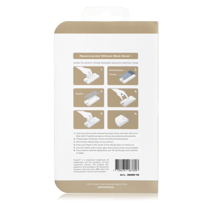 UTGATT1 - Panzer - Curved Silicate GlassiPhone 8/7 - Svart