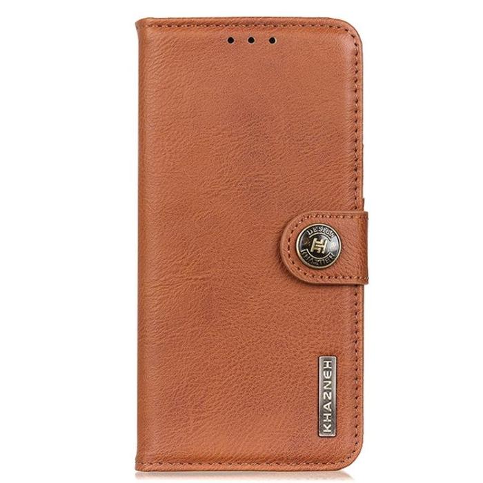 KHAZNEH - KHAZNEH Nothing Phone 1 Plånboksfodral Folio Flip - Brun