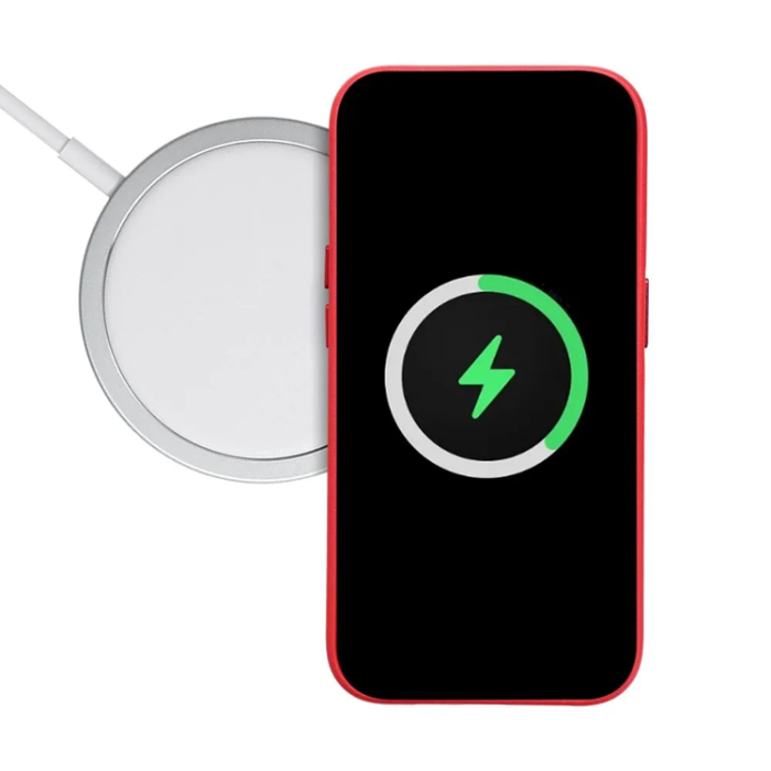 OEM - iPhone 16 Mobilskal Magsafe Läder - Röd