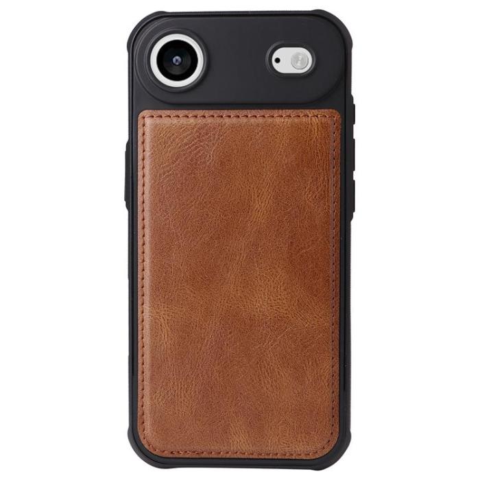 A-One Brand - iPhone Air Plånboksfodral Detachable korthållare - Brun