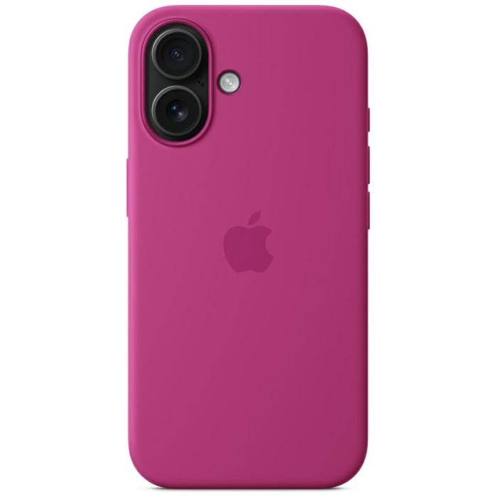 Apple - Apple iPhone 16 Mobilskal MagSafe Silicone - Fuchsia