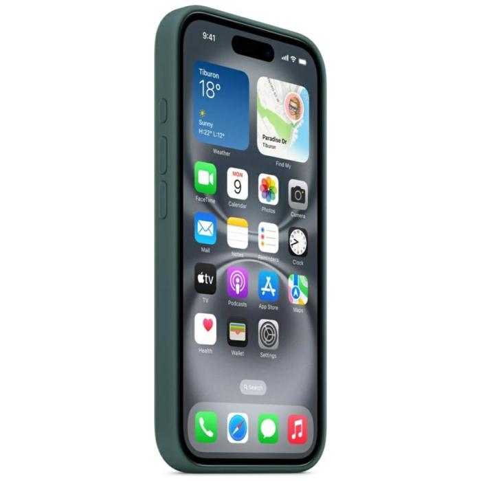 Apple - Apple iPhone 16 Mobilskal MagSafe Silicone - Lake Green