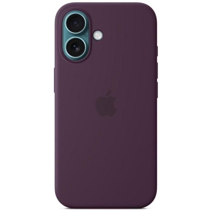 Apple - Apple iPhone 16 Mobilskal MagSafe Silicone - Plum