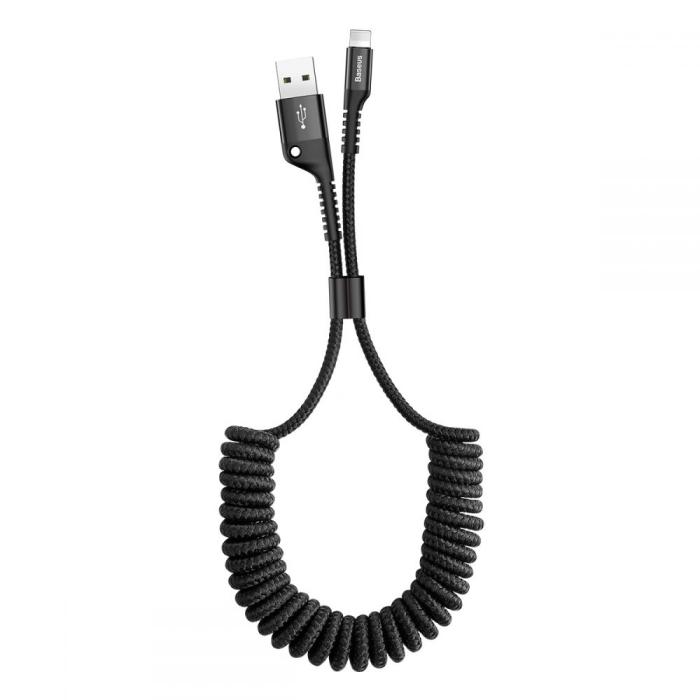 BASEUS - BASEUS Fish Aye USB-A till Lightning kabel 1m Svart