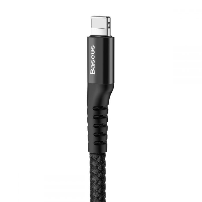 BASEUS - BASEUS Fish Aye USB-A till Lightning kabel 1m Svart