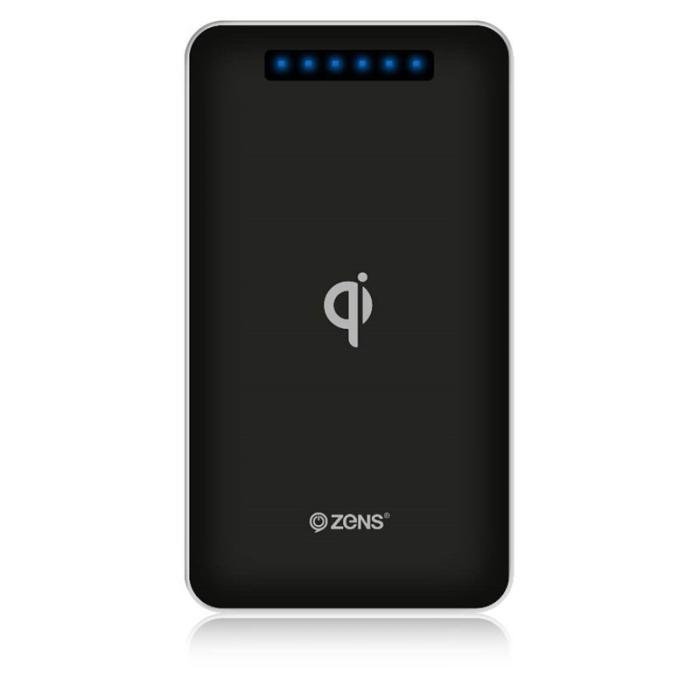 UTGATT4 - ZENS Powerbank QI Trådlös USB-sladd 4500mAh Inbyggt batteri - Svart