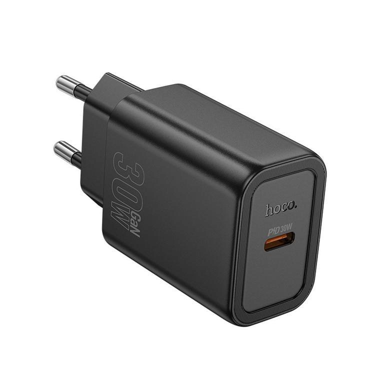 Hoco Snabbladdare 30W USB-C GaN PD QC N62 - Svart | 505295 | AlltMobil