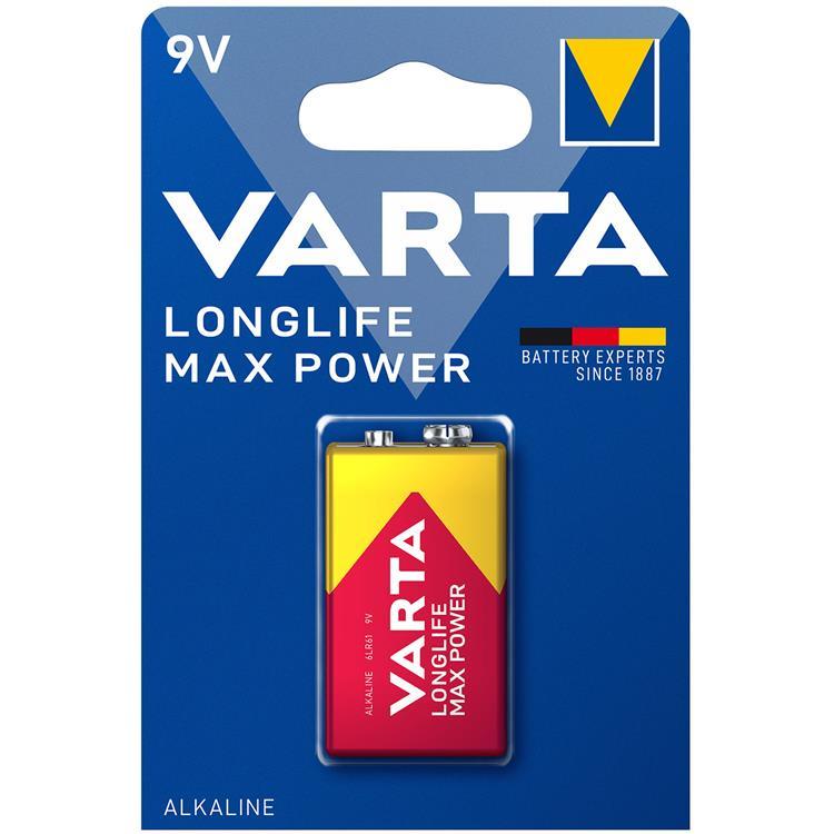 Varta Longlife Max Power 9V Batteri | 505295 | AlltMobil