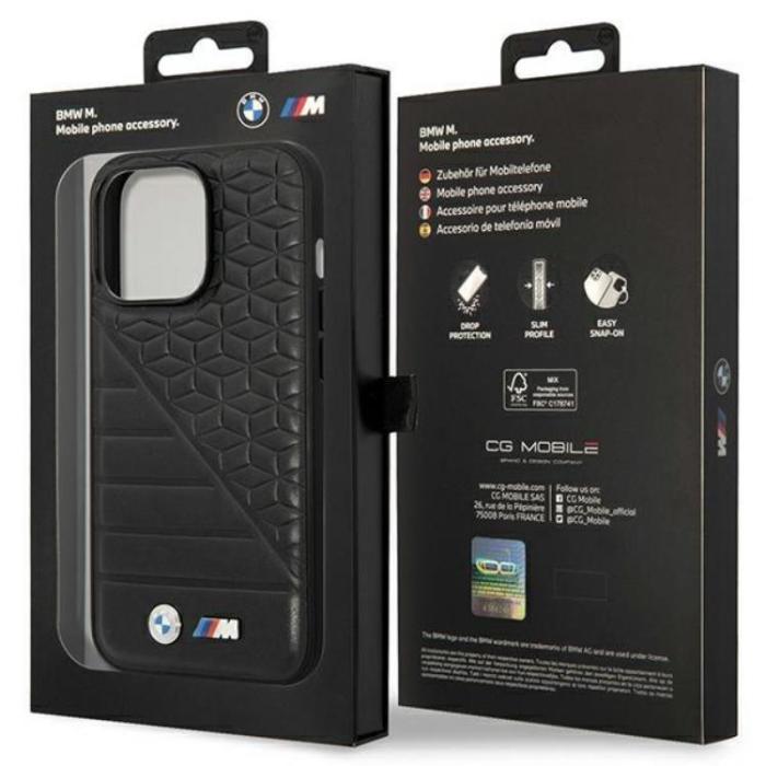 UTGATT1 - BMW iPhone 14 Pro Max Mobilskal Bi Pattern - Svart