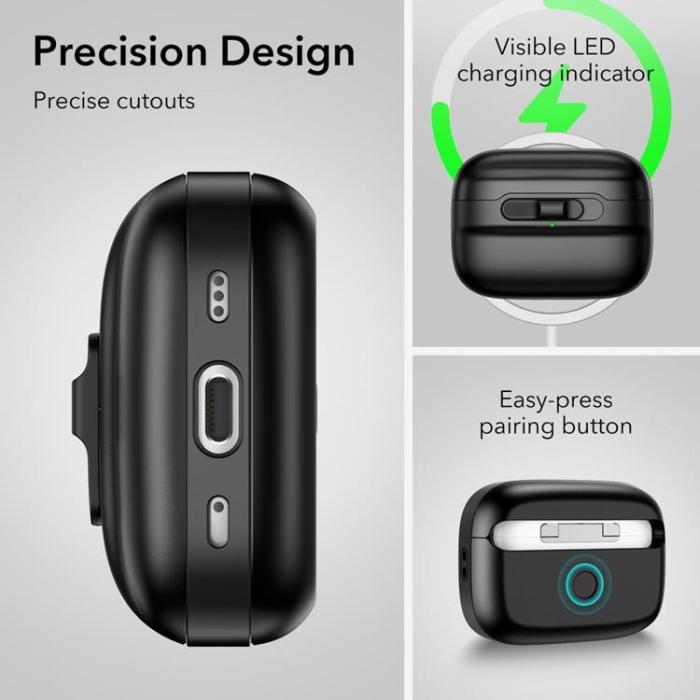 ESR - ESR Airpods Pro 1/2 Skal Magsafe Pulse Halolock - Svart