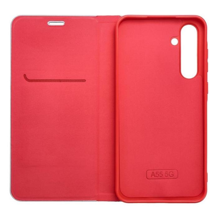 OEM - Galaxy S25 Plånboksfodal Luna Book - Röd