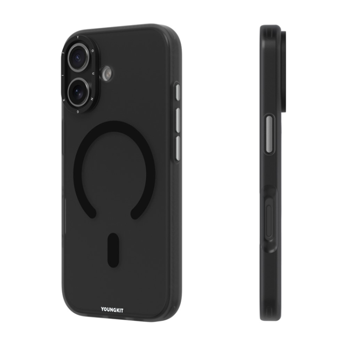 YOUNGKIT - YOUNGKIT iPhone 17 Mobilskal MagSafe PET TPU - Svart