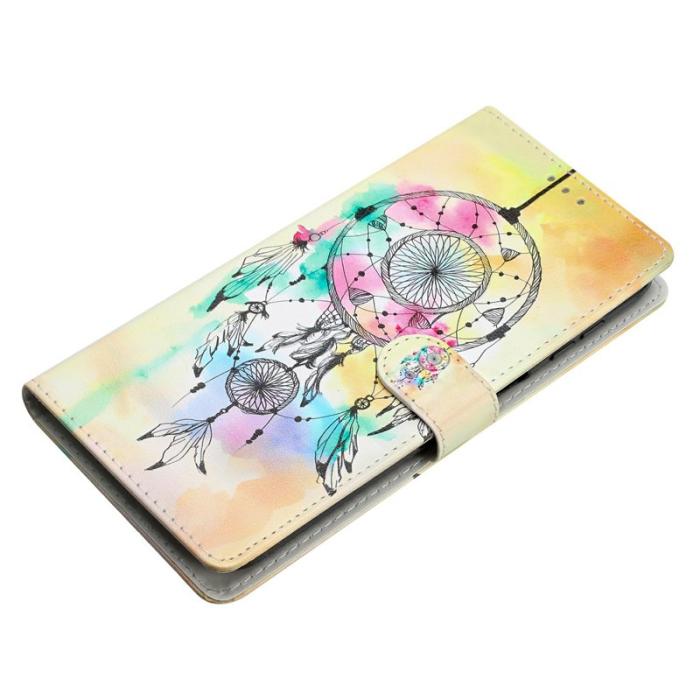 OEM - Samsung Galaxy A37 Plånboksfodral Konstläder Mönstertryck - Wind Chime