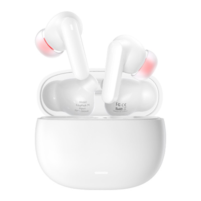 Remax - REMAX Trådlös Hörlurar Bluetooth 5.3 W7N ANC ENC - Vit