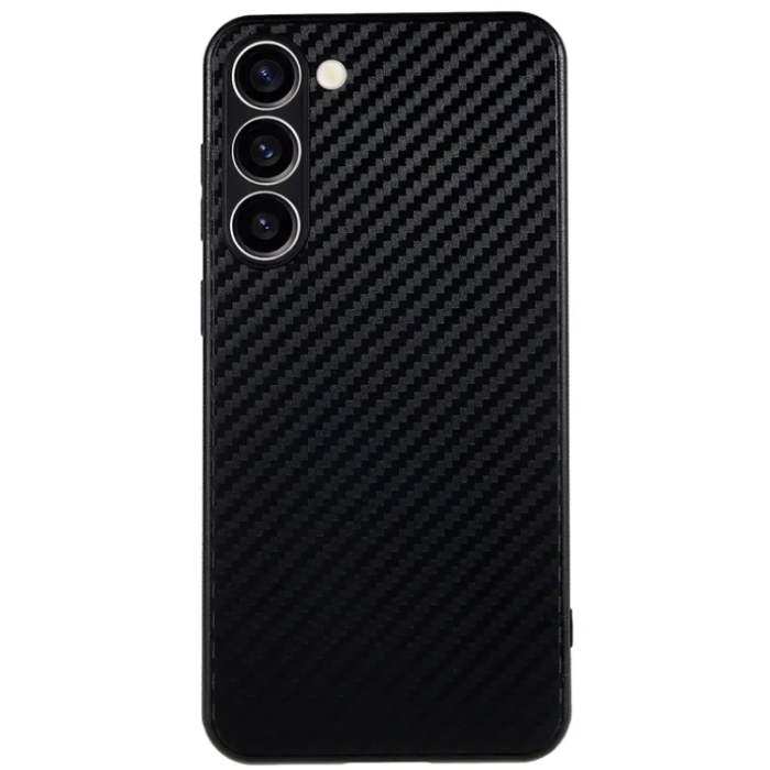 A-One Brand - Galaxy S23 Mobilskal Carbon Fiber - Svart
