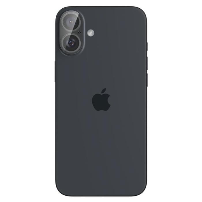 Spigen - [2-Pack] Spigen iPhone 16/16 Plus Kameralinsskydd Härdat glas Optik Pro - Clear