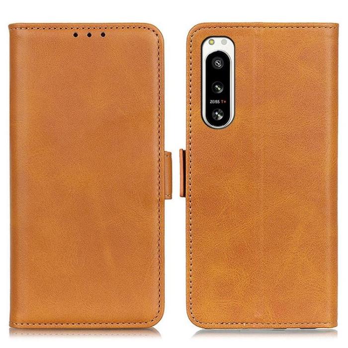 OEM - Sony Xperia 5 IV Plånboksfodral PU Läder - Gul