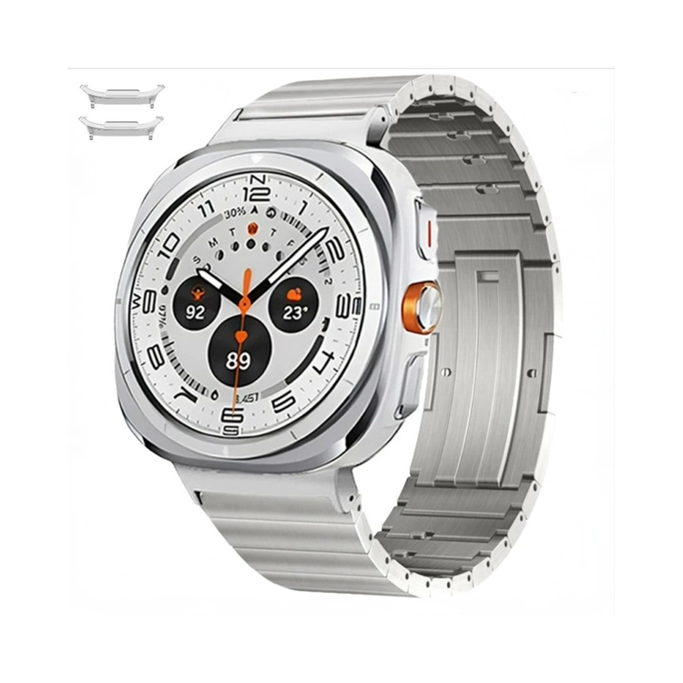 Galaxy Watch Ultra 47mm Armband Titanium Sliding Buckle (Silver) | 2353 | AlltMobil
