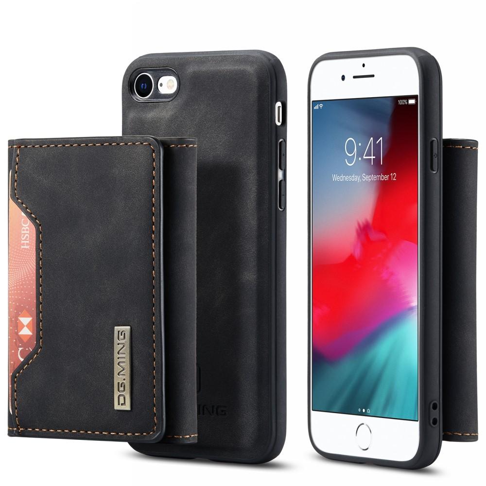 iPhone 7/8/SE 2020 Skal DG.MING Magnetic Tri-fold Wallet Med Kickstand - Svart | 2353 | AlltMobil