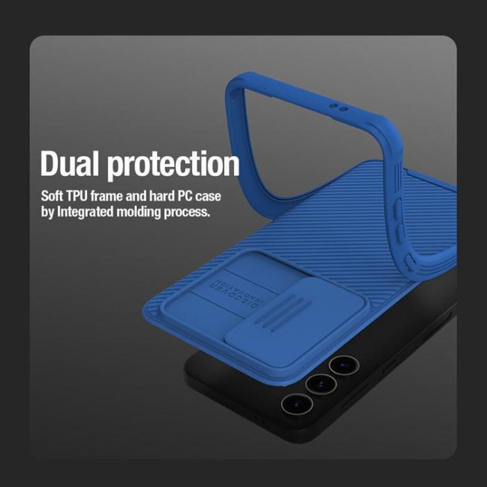 Nillkin - Nillkin Galaxy S24 Plus Mobilskal CamShield Pro Armored - Blå