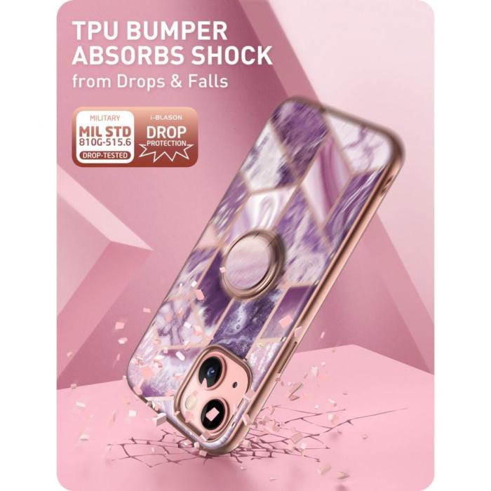 SupCase - Supcase IBLSN Cosmo Snap iPhone 13 Skal - Marble Lila