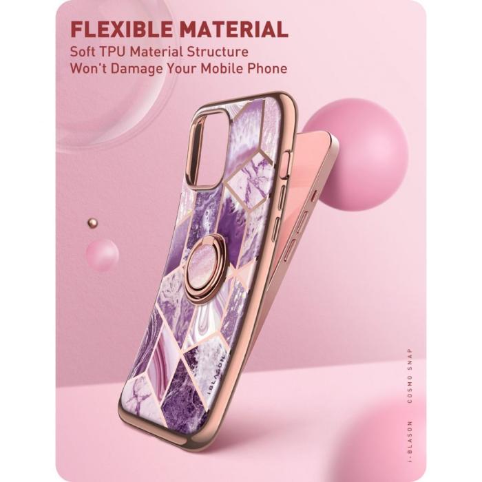 SupCase - Supcase IBLSN Cosmo Snap iPhone 13 Skal - Marble Lila