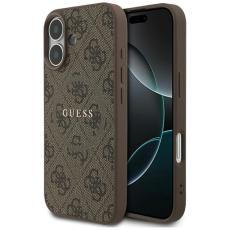 Guess - Guess iPhone 17 Mobilskal MagSafe 4G Ring Classic Logo - Brun