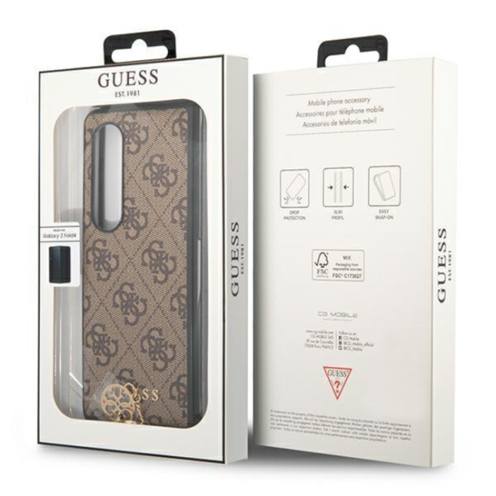 Guess - Guess Galaxy Z Fold 4 Skal Charms Collection - Brun