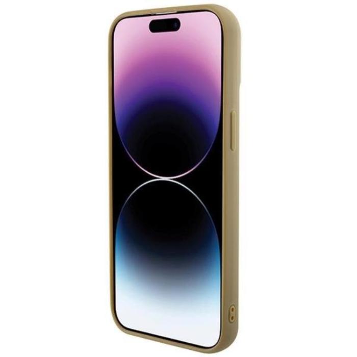 Guess - Guess iPhone 15 Mobilskal Disco Metal Script - Guld