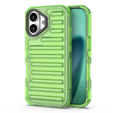 A-One Brand - iPhone 17 Mobilskal Stripe Design Detachable - Grön