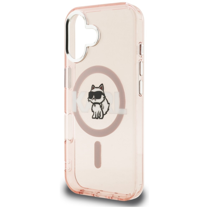 KARL LAGERFELD - KARL LAGERFELD Mobilskal För iPhone 16 MagSafe IML Choupette Sketch