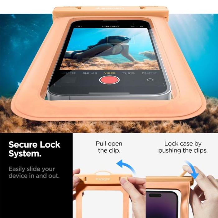 UTGATT - Spigen Vattentätt Universalt Mobilfodral - Apricot