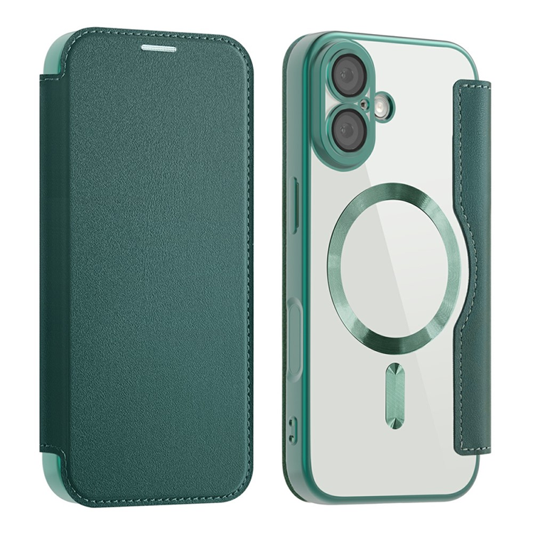 AMORUS iPhone 17 Plånboksfodral MagSafe RFID Blocking - Grön | 2353 | AlltMobil