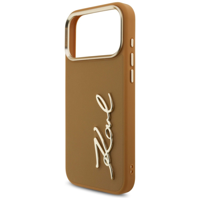 KARL LAGERFELD - Karl Lagerfeld Mobilskal till iPhone 17 Pro Max Script Logo - Brun