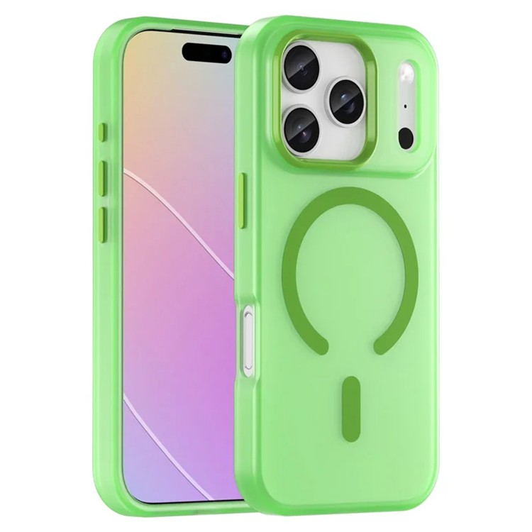 iPhone 17 Pro Max Mobilskal MagSafe Matte Translucent - Grön | 2353 | AlltMobil