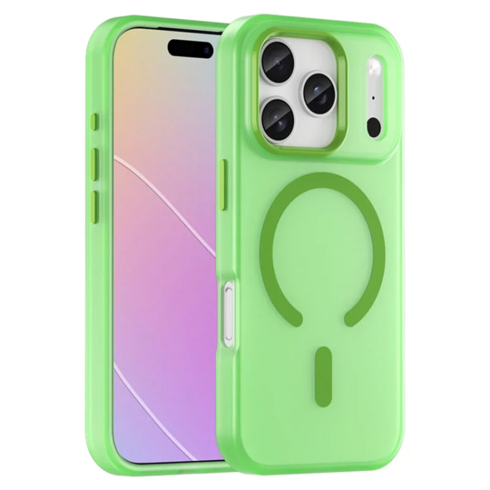 A-One Brand - iPhone 17 Pro Max Mobilskal MagSafe Matte Translucent - Grön
